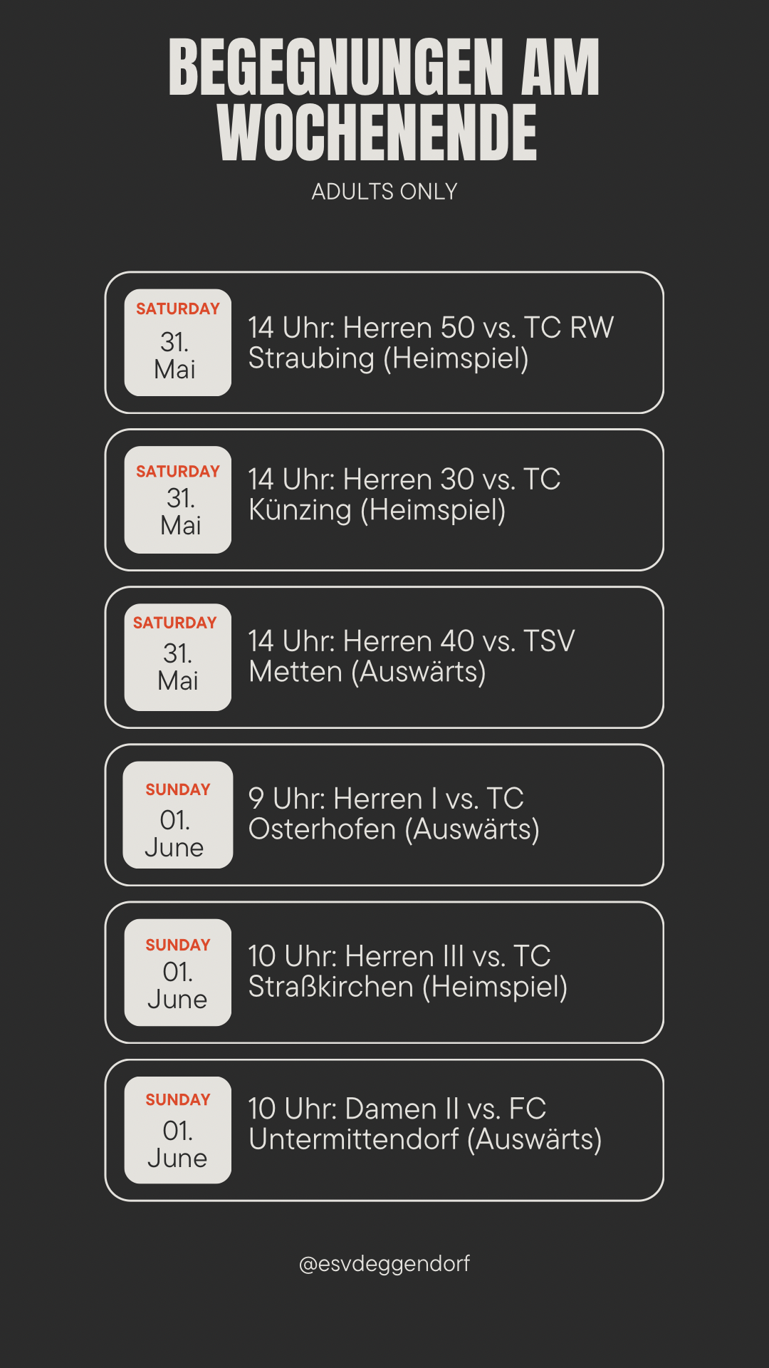 Begegnungen Erwachsene